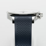 41mm Chronograph Stainless Steel White Dial