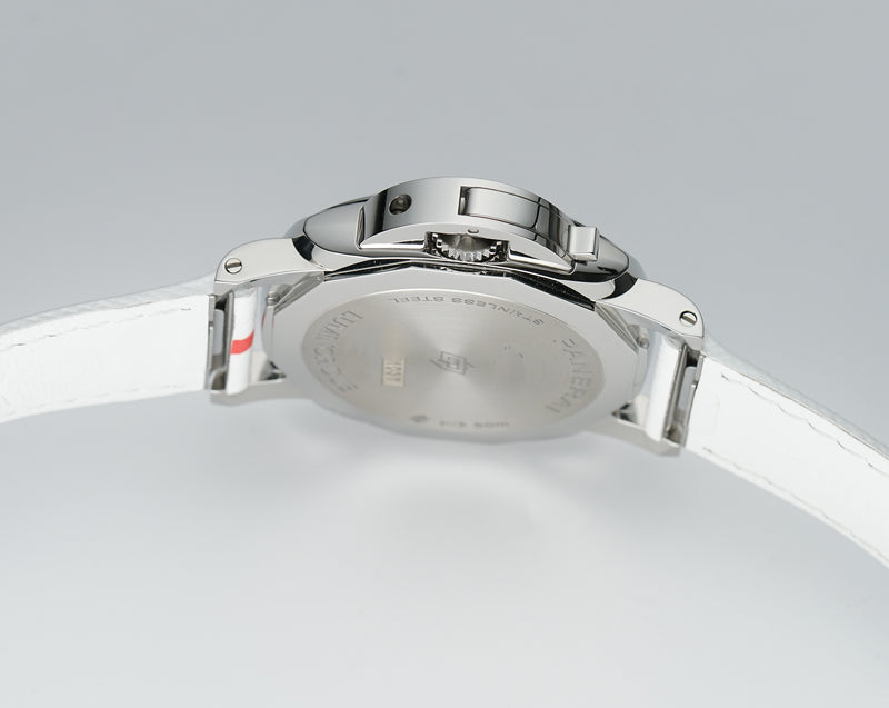 38mm Due Luna Rossa Steel White Dial