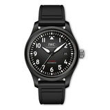 41mm Top Gun Ceramic Black Dial On Rubber Strap