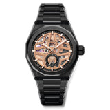 41mm Black Ceramic Skeleton Dial