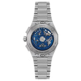42mm Skyline Chronograph Steel Skeleton Blue Dial