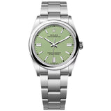 36mm No-Date Stainless Steel Pistachio Green Index Dial