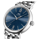 34mm Stainless Steel Blue Diamond Dial On Bracelet