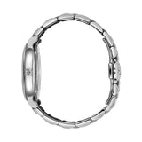 34mm Stainless Steel Blue Diamond Dial On Bracelet