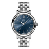 34mm Stainless Steel Blue Diamond Dial On Bracelet