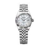 28mm Lady-Datejust Fluted Bezel and Jubilee Bracelet MOP Diamond Dial