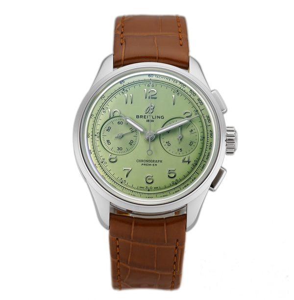 40mm Premier B09 Chronograph Pistachio Green Dial