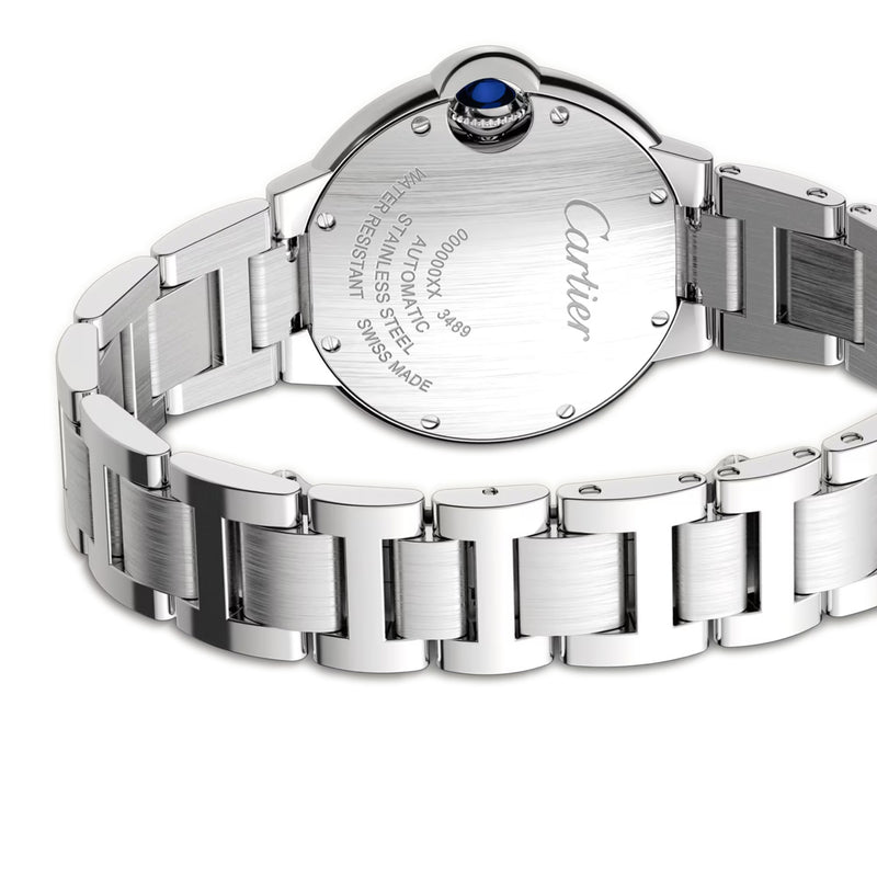 36mm Automatic Steel Silver Roman Dial