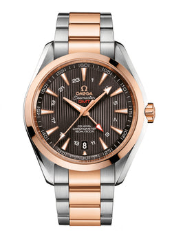 Aqua Terra 150m Co-Axial Master Chronometer 43mm GMT Grey Dial On Bracelet