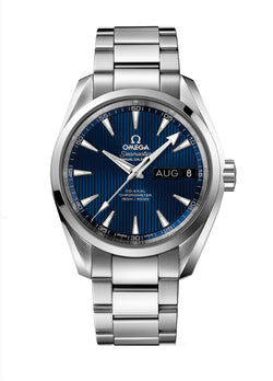 Aqua Terra 150m Co-Axial Chronometer Annual Calendar 39mm Blue Dial On Bracelet