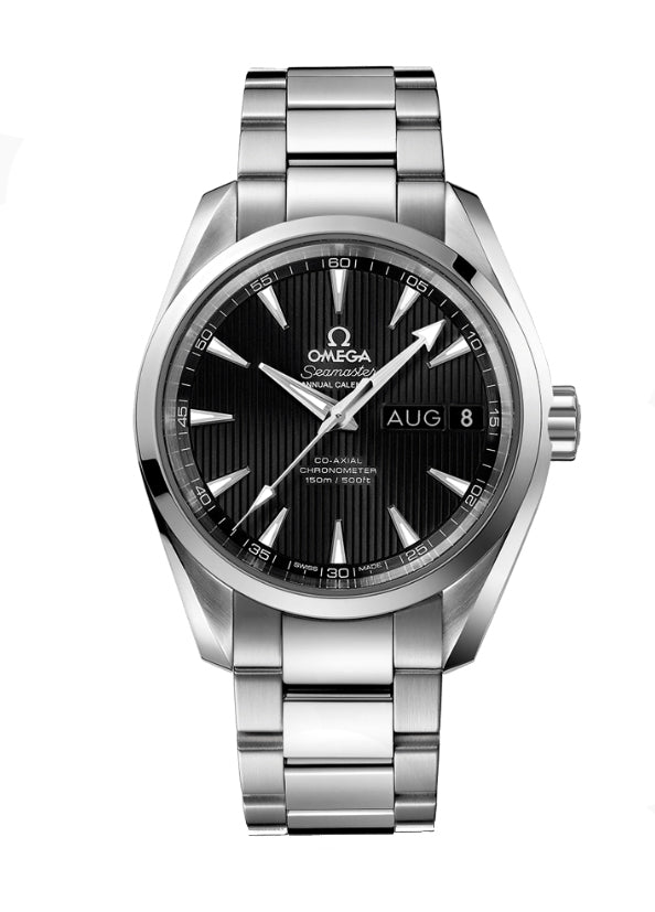 Aqua Terra 150m Co-Axial Chronometer Annual Calendar 39mm Black Dial On Bracelet