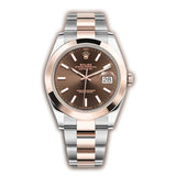 41mm Steel & Everose Chocolate Index Dial Oyster Bracelet
