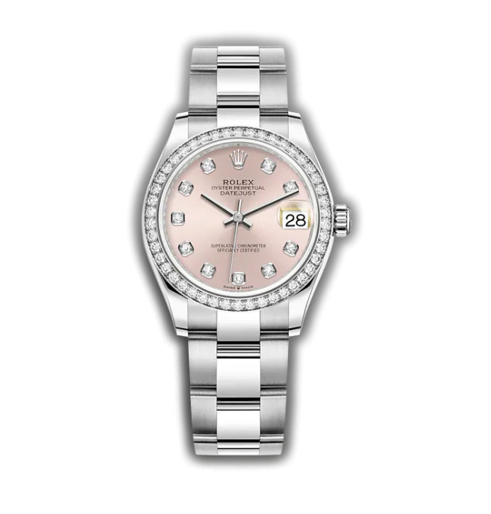 31mm Diamond Bezel Pink Diamond Dial Oyster Bracelet