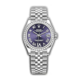 31mm Diamond Bezel Aubergine Roman Diamond VI Dial Jubilee Bracelet