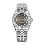 31mm Diamond Bezel Dark Grey Diamond Dial Jubilee Bracelet
