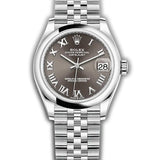 31mm Steel Dark Grey Roman Dial Jubilee Bracelet