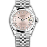 31mm Steel Pink Roman Dial Jubilee Bracelet