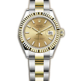 28mm Steel & Yellow Gold Champagne Index Dial Oyster Bracelet