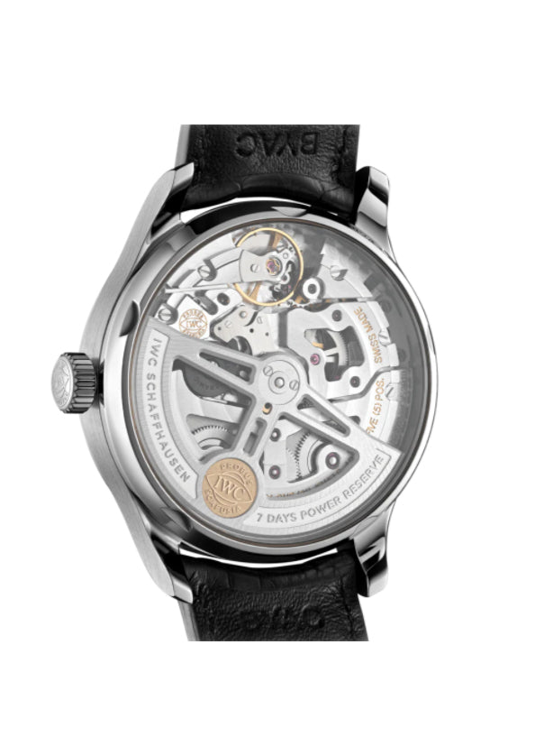 Automatic 7-Day 42mm Power Reserve Silver Arabic Dial