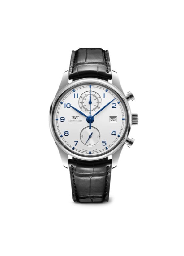 Portugieser Chronograph Classic Stainless Steel 42mm Silver Plated Dial