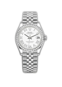 31mm Diamond Bezel White Roman Dial Jubilee Bracelet