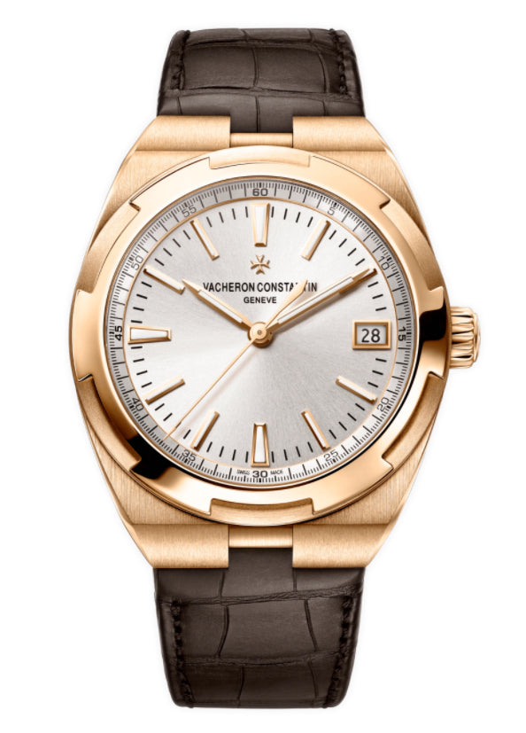 Automatic 18K Rose Gold 41mm Silver Dial On Strap