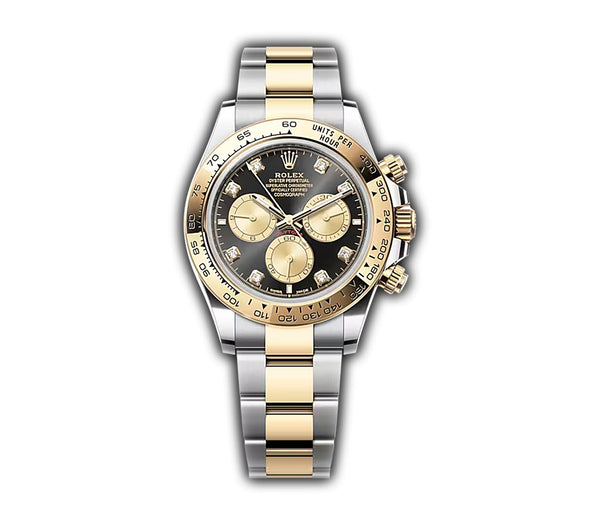 40mm Steel and Yellow Gold Black Diamond Dial Caliber 4131