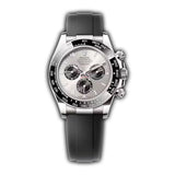 40mm 18k White Gold Ceramic Bezel Steel and Black Dial Oysterflex