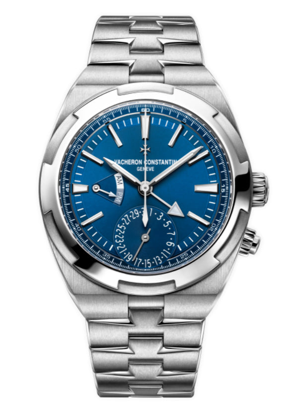Dual Time Steel 41mm Blue Dial