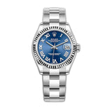 31mm Steel and 18k Fluted Bezel Blue Roman Dial Oyster Bracelet