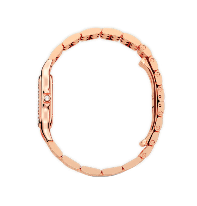 27mm Medium 18k Rose Gold Diamond Bezel