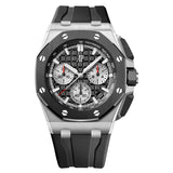 43mm Chronograph Stainless Steel Ceramic “Méga Tapisserie” Black Dial
