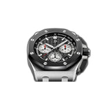 43mm Chronograph Stainless Steel Ceramic “Méga Tapisserie” Black Dial