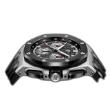 43mm Chronograph Stainless Steel Ceramic “Méga Tapisserie” Black Dial