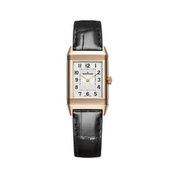 Classic Manual Winding Monoface 21mm Pink Gold Silver Dial On Strap
