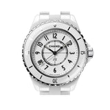 33mm Ceramic White Bracelet On White Lacquered Dial Quartz