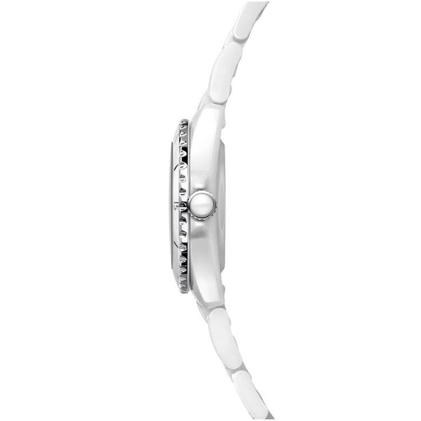 Ceramic White Diamond Dial 38mm On Bracelet Automatic