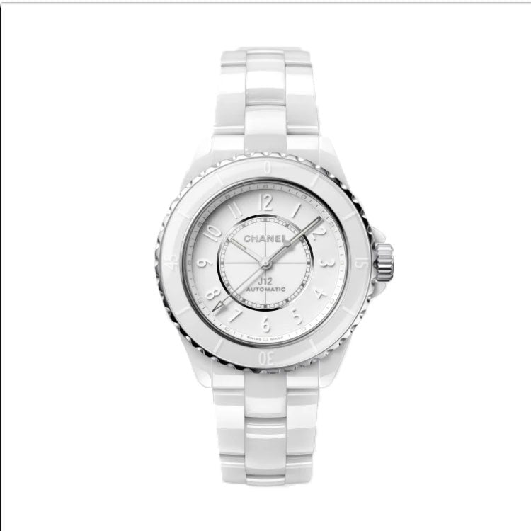 Chanel J12 Phantom Watch Caliber 12.1, 38 mm - White Highly Resistant Ceramic and Steel - Color: Blanc