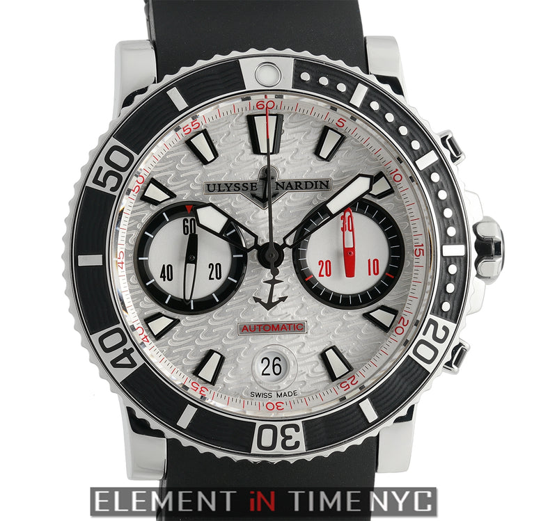 Chronograph Stainless Steel 43mm Silver Dial