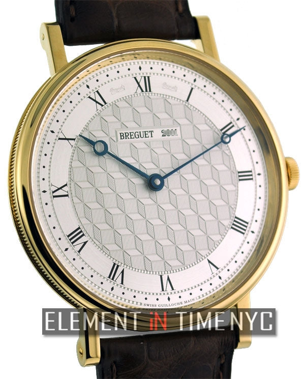 18k Yellow Gold Manual Wind Silver Dial 41mm