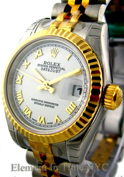 Steel / Yellow Gold White Dial 26mm