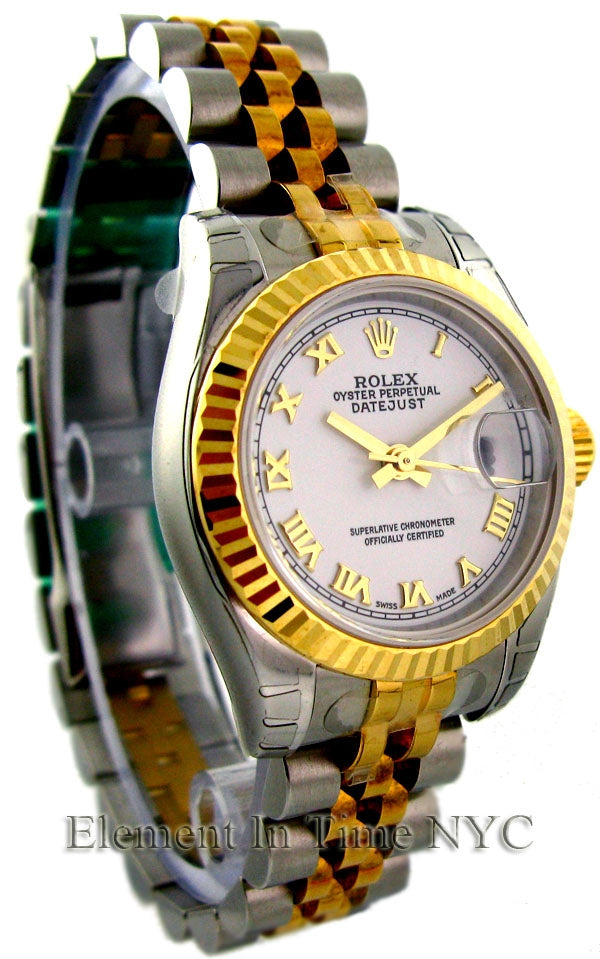 Steel / Yellow Gold White Dial 26mm