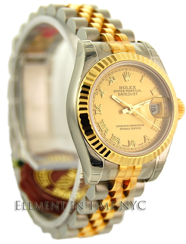 Stee / Yellow Gold Champagne Dial 26mm