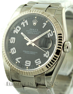 Stainless Steel Black Dial 36mm