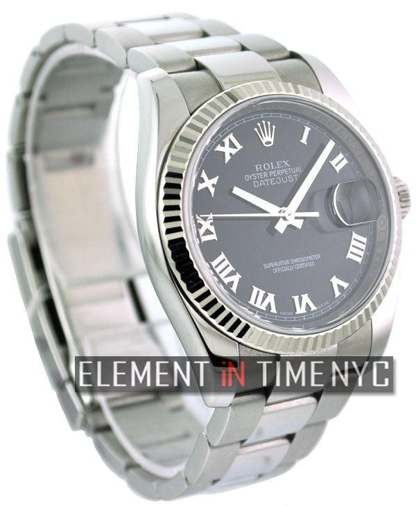 Stainless Steel Black Dial 36mm