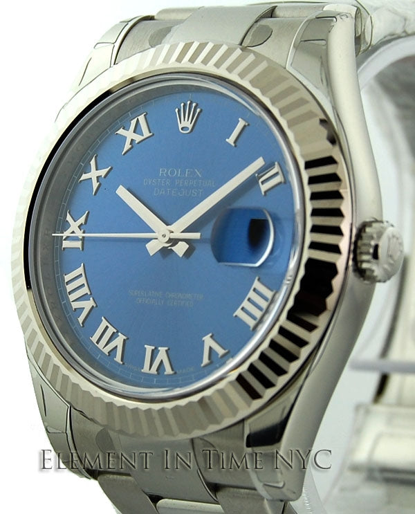Stainless Steel Blue Dial 41mm
