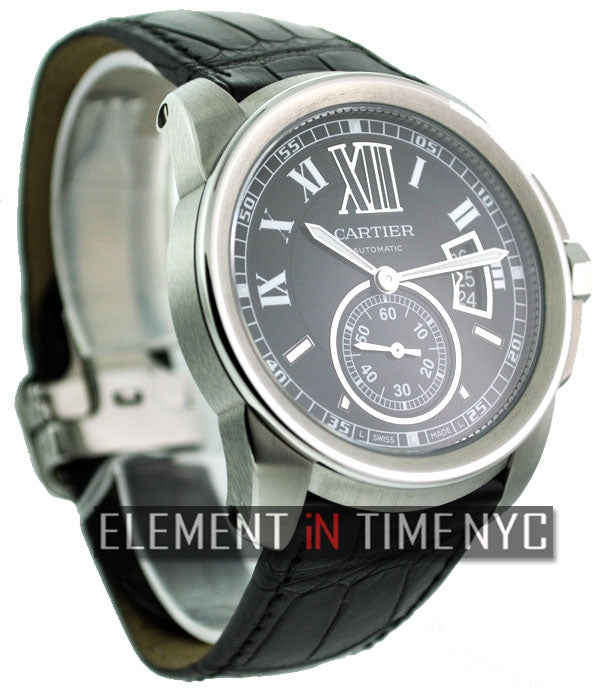 Stainless Steel Black Dial 42mm