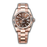 42mm 18k Everose Gold Chocolate Dial Oyster Bracelet
