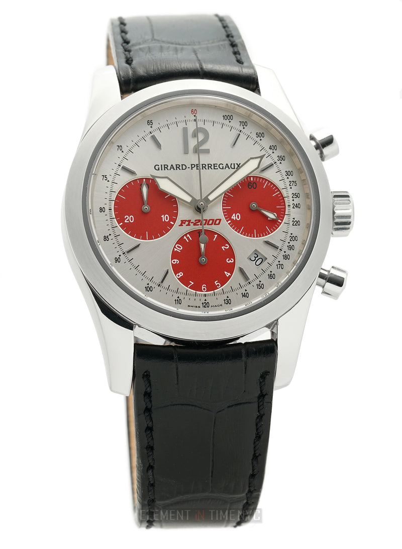 F1-2000 Chronograph 40mm Stainless Steel Silver Dial
