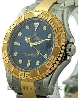 Steel & Gold Blue Dial 35mm